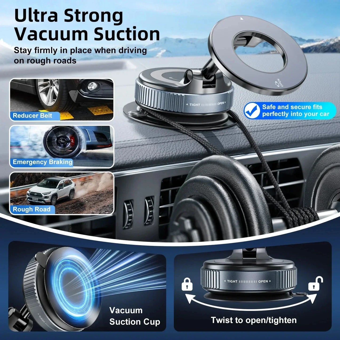 Strong Magnetic Phone Holder Foldable Design 360°